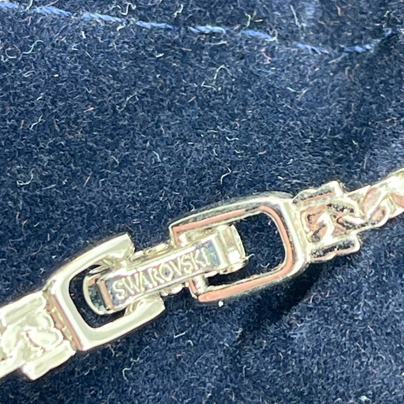 Swarovski Elements White Gold Plated Crystal Pave Bar Necklace, 16" - Picture 13 of 17